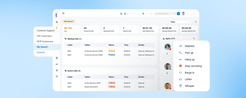 Contact center built-in